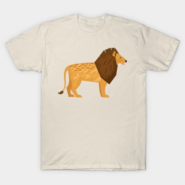 Lion T-Shirt by JunkyDotCom